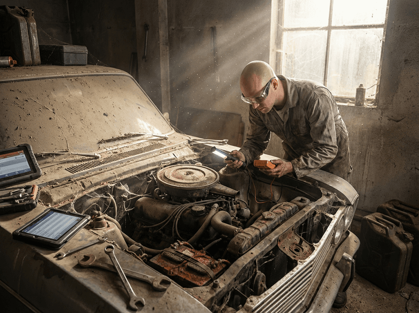 Remise en route véhicule stocké
